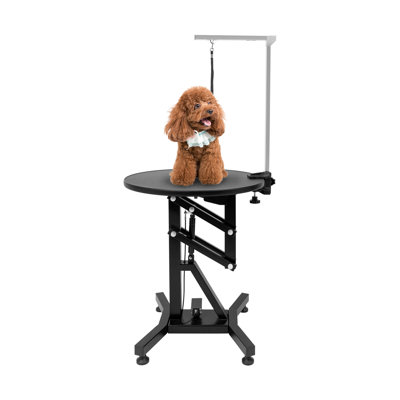 40.16'' H x 23.62'' W x 23.62'' D Adjustable Hydraulic Grooming Table