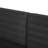 Black 3 Seater Couch With Aluminium Structure And Seat Padding Outdoor Furniture Support Protected Upholstery,