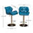Diljana Swivel Upholstered Adjustable Height Counter Stool with Metal Frame-171838213