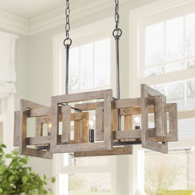 Luminaire suspendu géométrique à 3 lumières pour îlot de cuisine Turman