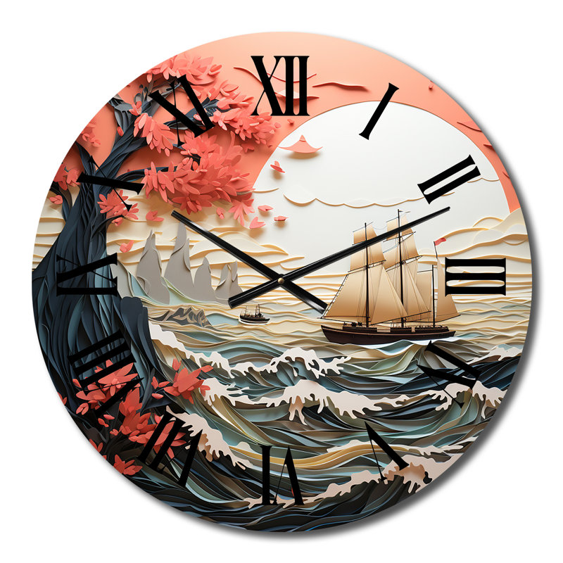 Druzy - Japanese Wall Clock, Small