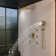 Revitalize 3-Function 12 Inch Ceiling Mount Rainfall Thermostatic Shower System with 6 Body Jets
