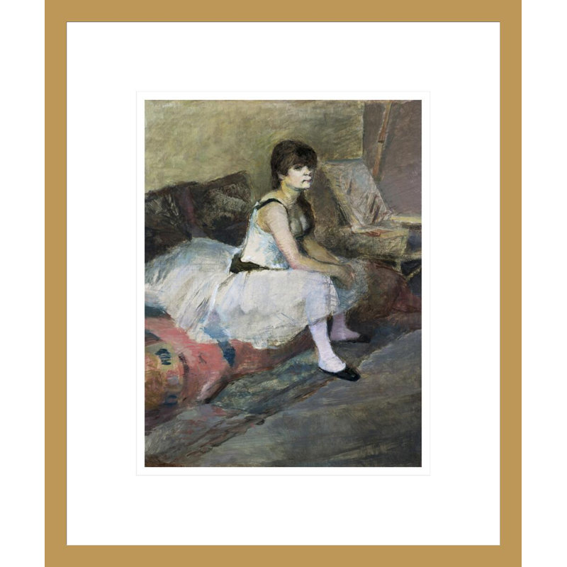 «Dancer at Rest» par Edgar Degas, impression giclée encadrée, H 16,36 po x l 13,75 po