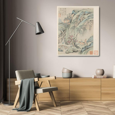 «Album of Seasonal Landscape, Leaf B» par Xiao Yuncong - Art mural sur toile tendue avec châssis