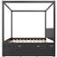 Lit plateforme à baldaquin TimberHaven-133528849-133528848