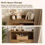 Rattan Shoe Storage Cabinet, Narrow Shoe Storage Unit with 3 Flip Drawers