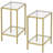 Clorinda Glass Top End Table-1196317876