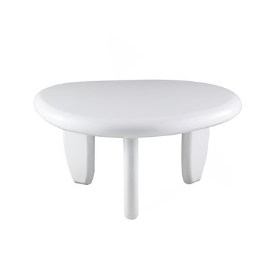 White High Gloss End Table