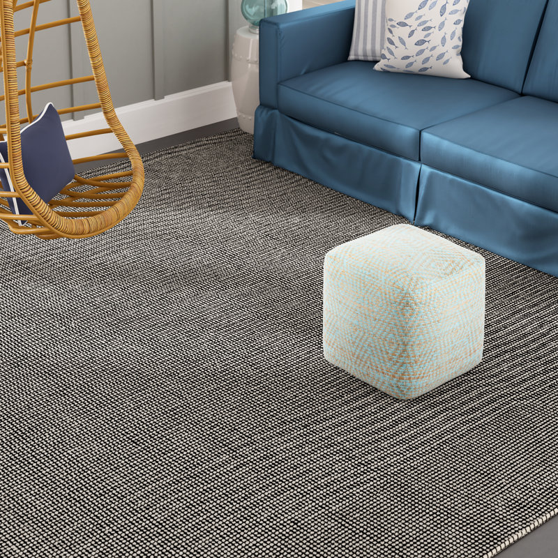 Cayman Hand Woven Cotton Geometric Rug, Rectangle 9' x 12'