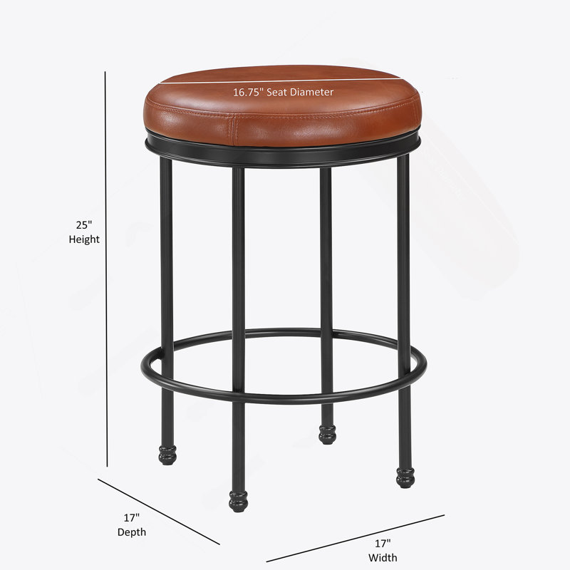 Tabouret de comptoir Michael Caramel