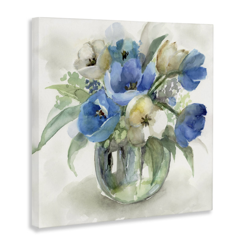 «Blue Tulip», par Nan, H 36 po x l 36 po