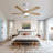 52 Inch Indoor Ceiling Fan With Dimmable Led Light 5 Solid Wood Blades Remote Control Reversible Dc Motor With Smart App Control-1853203698