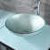 Wonline 16.34'' Tempered Glass Circular Bathroom Sink with Faucet