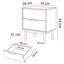54cm W Bedside Table-117814522