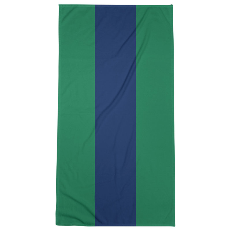 Vancouver Lightweight Bath Towel, Green/Blue/Green, Microfiber