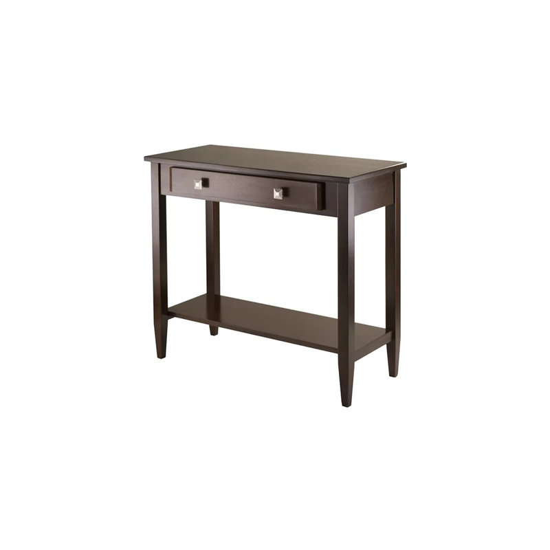 Airlee Console Table, larger drawer & bottom shelf, Antique Walnut 29.83'' H X 33.92'' W X 14.89'' D
