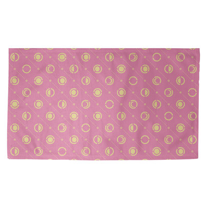 Rose Tapis décoratif phases de lune