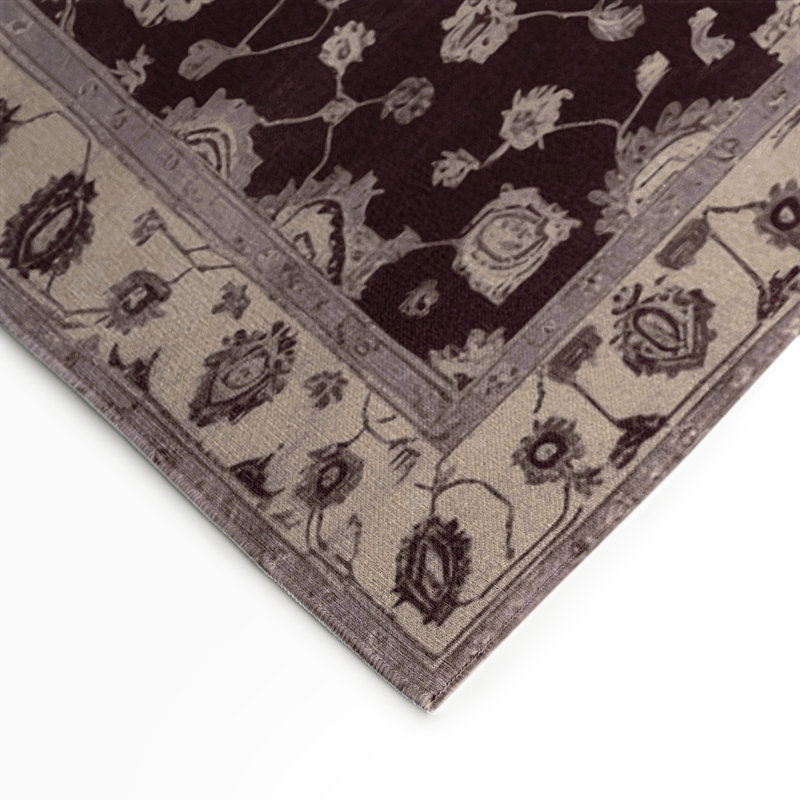 Tapis intérieur et extérieur brun Overdyed, Rectangle 9 pi x 12 pi