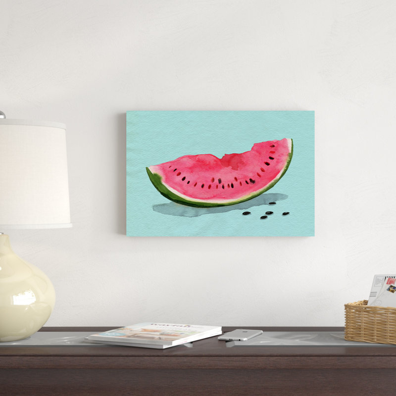 Melon d'eau d'été II, H 12 po x l 18 po x P 1,25 po
