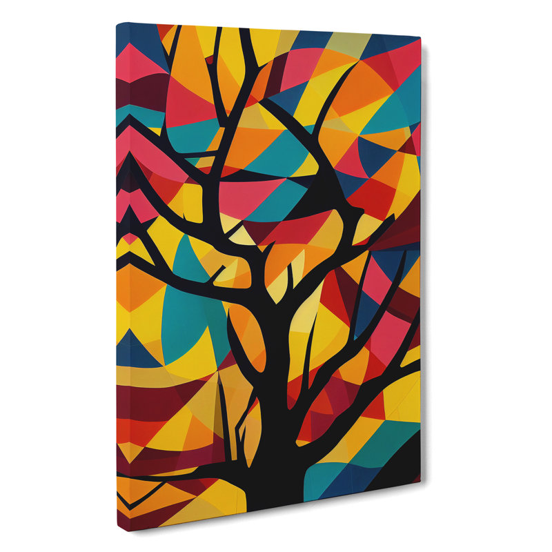 XC1022-4190X Striking Abstract Tree No.1 - Wrapped Canvas Print, 76cm H x 50cm W x 3cm D