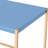 Rectangular Navy Blue And Gold Desk With Outlet Functions For Productive Environment Convenience