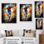«Urmia Abstract Soccer Portrait Fusion», impressions sur toile-1214382723-1214382721