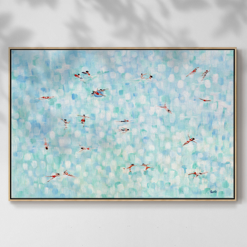 Endless Horizons - peinture sur toile tendue, H 41 po x l 27 po x P 2 po, Toile avec cadre en bois naturel
