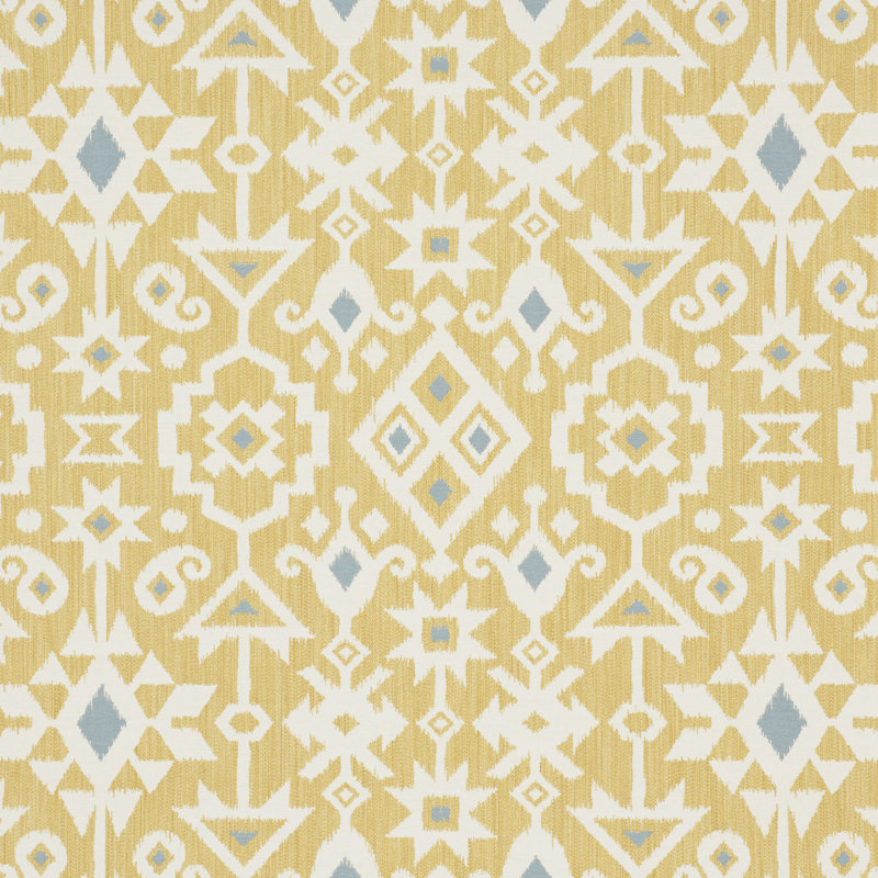 Tissu Crusoe Ikat, Jaune