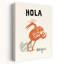 Hola Amigos Bird Rustic Whimsical Abstract Cactus Plant Bird Landscape Nature Wall Art Print 1 Piece Wrapped Canvas Wall Art-1055085948