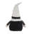 Fabric Sitting Gnome With White Hat Set of 2 10.2" x 5.5" x 23.5" Black/White/Grey