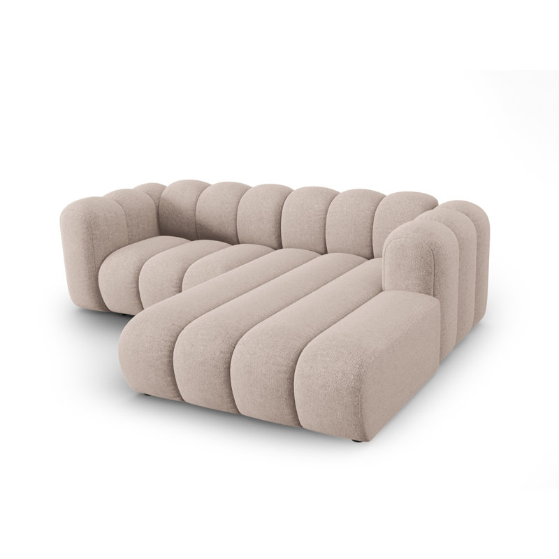 Beaudreult 3 Seater Sectional, Right Hand Facing, Tan
