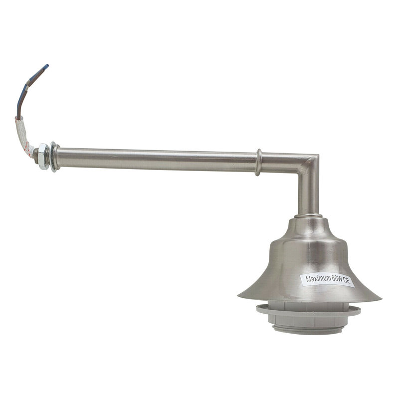 Goodrum Armed Sconce, Satin Nickel