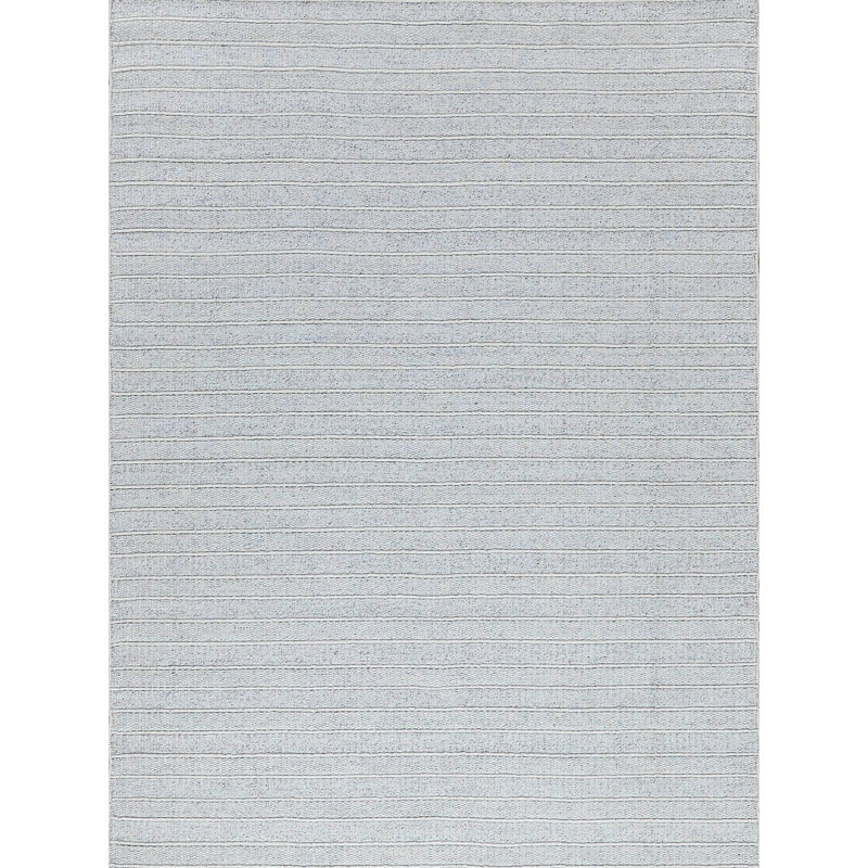 Nova Striped Area Rug in Ivory, Runner 4' x 8'