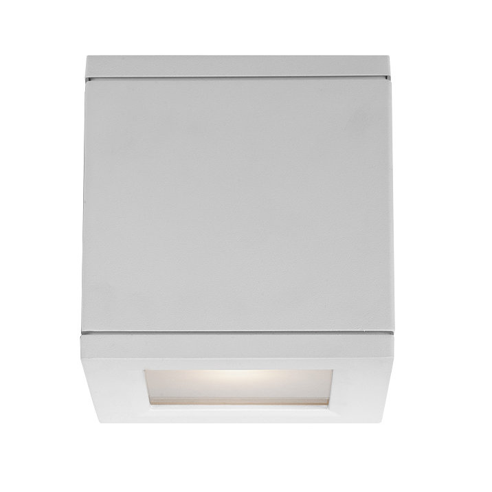 Plafonnier encastré d'extérieur 2 lumières Rubix, Blanc