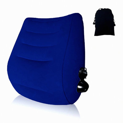 TravelEase Inflatable Lumbar Support Pillow - Portable Back Support for Car & Office - Relieve Back Pain on the Go - Inflatable Lumbar Pillow for Travel