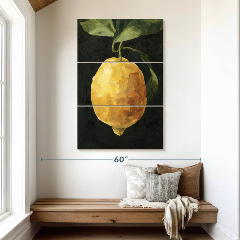 Yarlin Dark Lemon I, 50" H x 32" W
