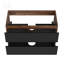 Meuble-lavabo mural 36 po avec tiroirs noirs doux SANS lavabo, armoire murale flottante pour salle de bain moderne, KD