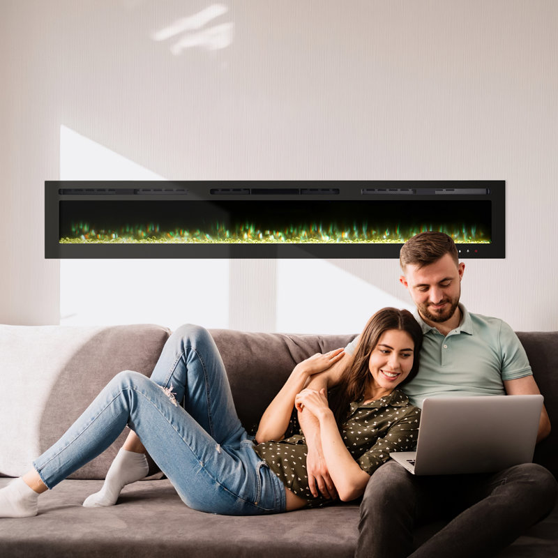 Foyer électronique mural, H 17 po x l 100 po x P 4,13 po