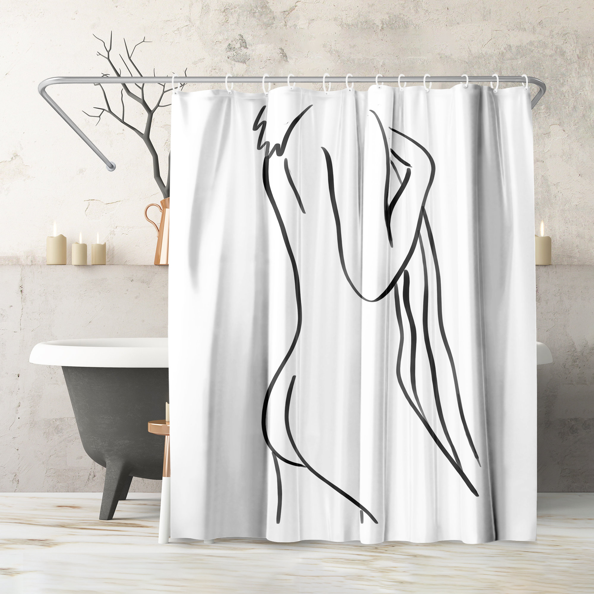 Afro Girl Shower Curtain - Wayfair Canada