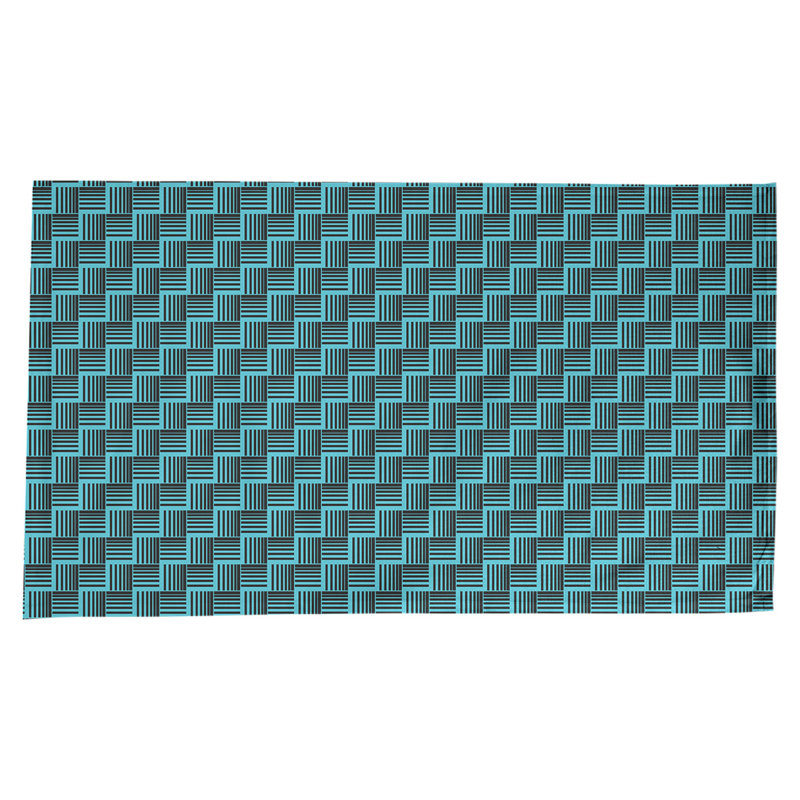 Rayures nattes classiques Nappe, Sarcelle / Noir