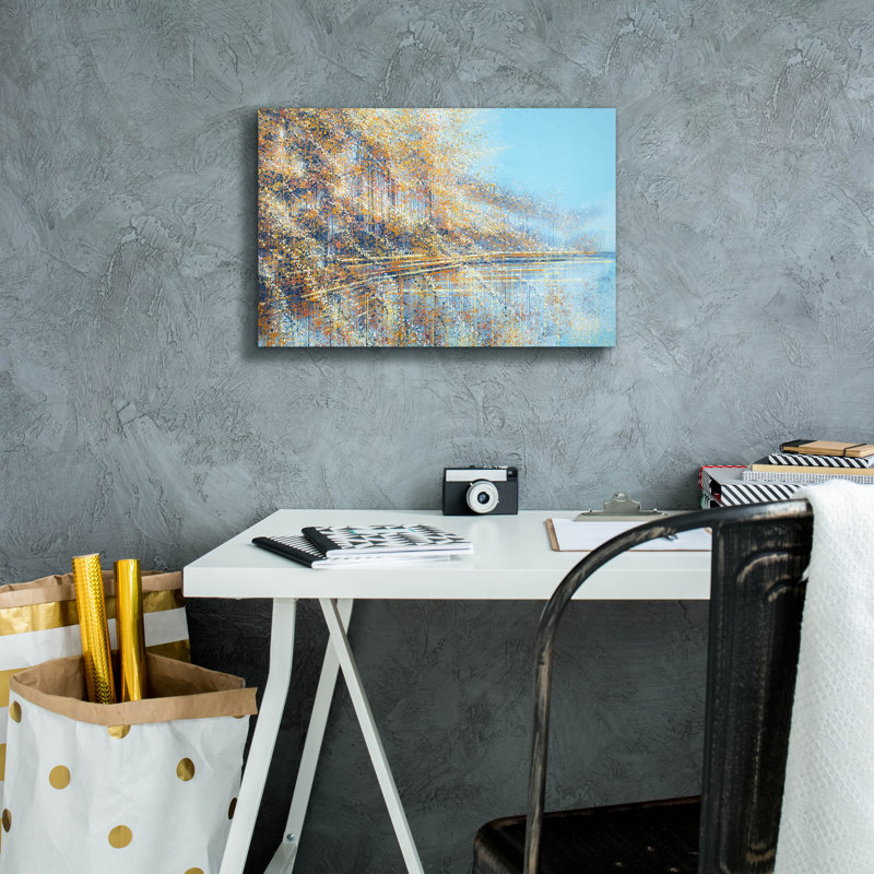«Autumn Trees Reflection» par Marc Todd, H 12 po x l 18 po x P 0,75 po