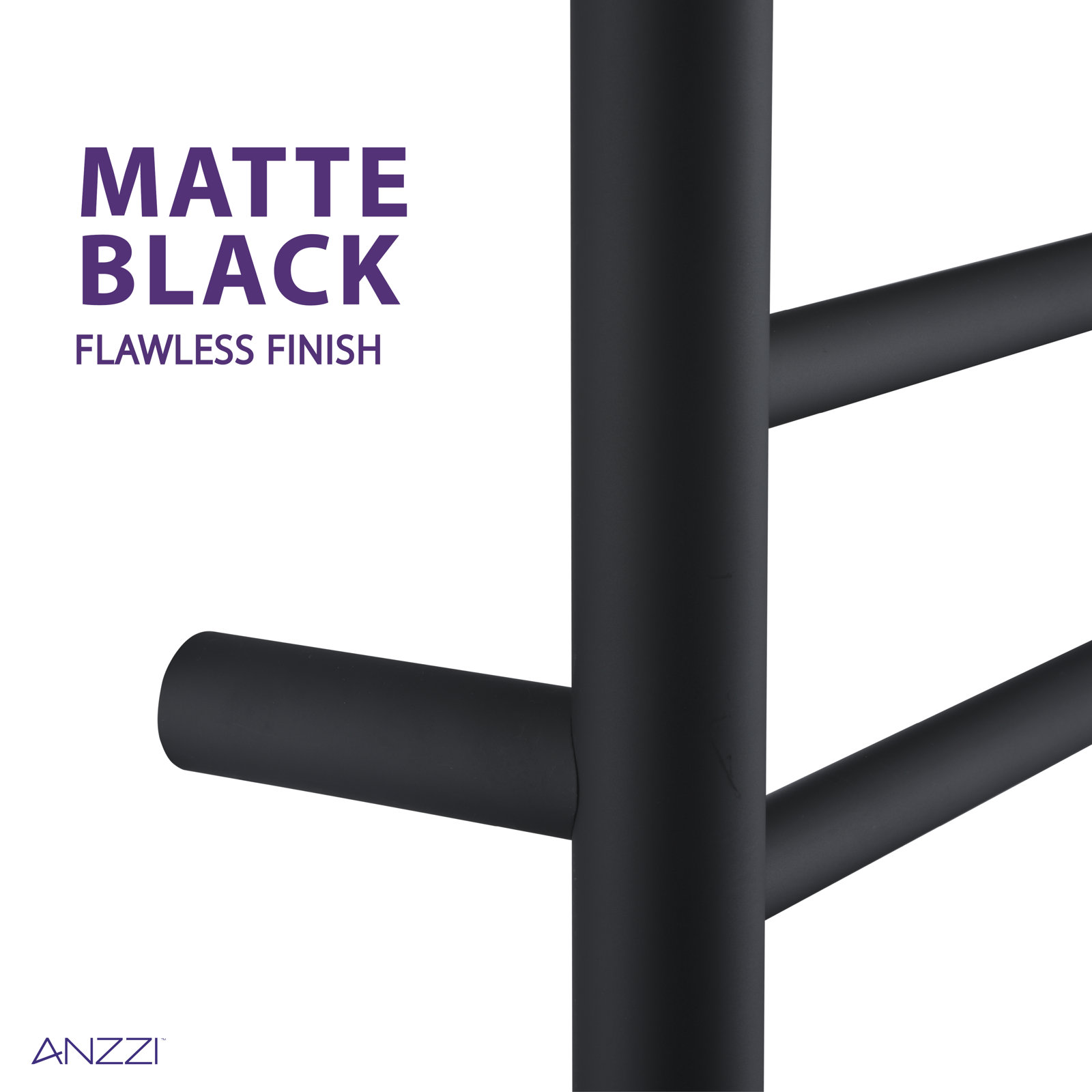 Gown Wall Mount Electric Towel Warmer, Matte Black