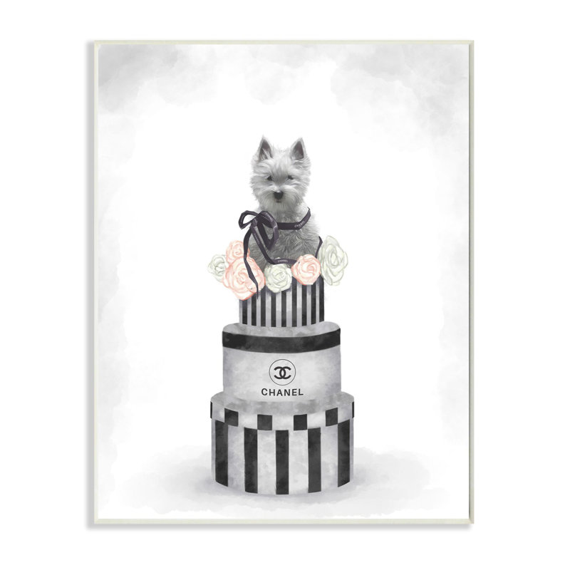 « mode chien », peinture gris rose neutre, Plaque murale, H 19 po x l 13 po x P 0,5 po