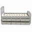 Lit plateforme avec rangement en bois massif et 6 tiroirs-745864224
