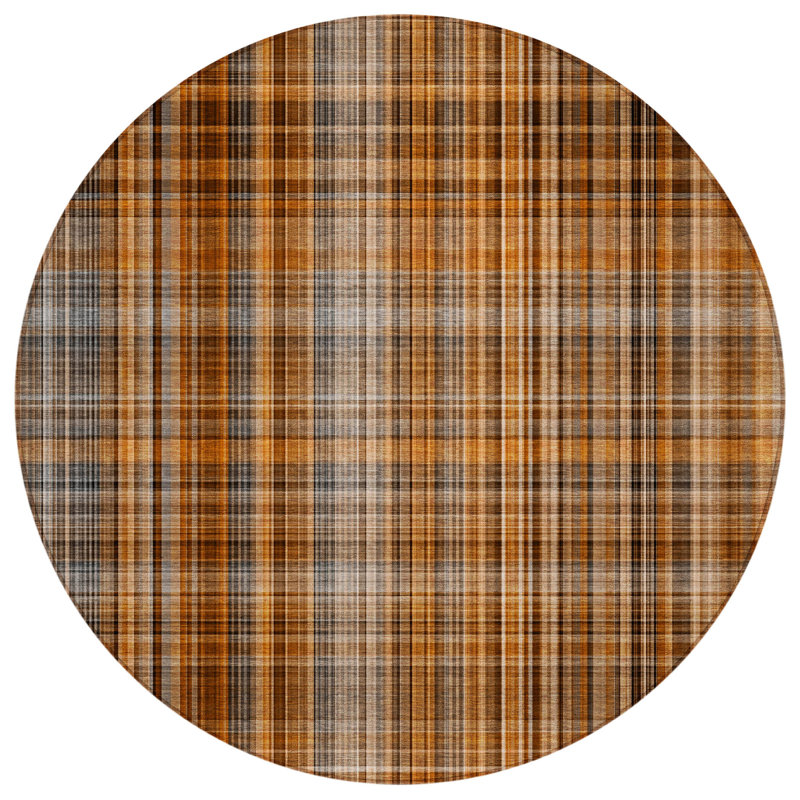Tapis d'intérieur rond 8 po Terra Cotta
