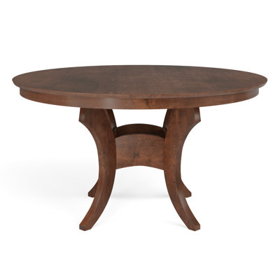 Crescent Base Pedestal Dining Table by Red Barrel Studio