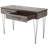 Brading Solid Wood Top Metal Base Writing Desk