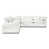 Tissu en coton blanc est en rupture de stock