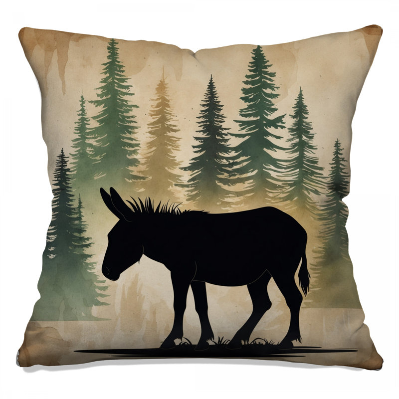 Coussins décoratifs Donkey Silhouette, 20 po x 20 po