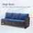 Ingvald 71.45" Wide Outdoor Wicker/Rattan U-Shaped Patio Sectional With Cushions-829019253